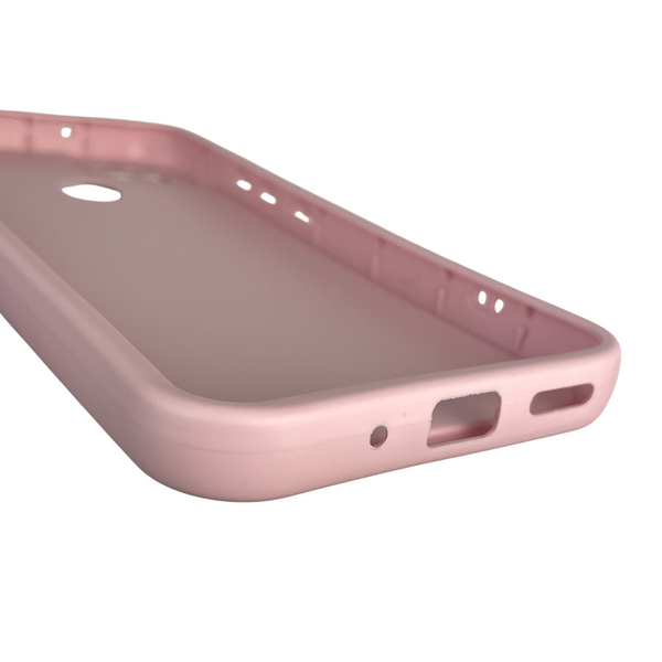 Чехол силиконовый Soft Touch с 3D принтом женским для Xiaomi Redmi 9C пудровый (Полная защита камеры) 0042988 фото