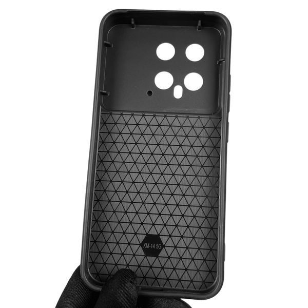 Чехол для Xiaomi 14 бронированный с кольцом подставкой со шторкой на сяоми 14 чёрный 0002408 фото