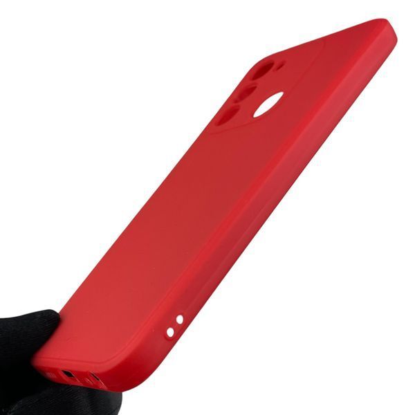 Чохол для TECNO Spark 8C (KG5n) з квадратними гранями із захистом камери на техно спарк 8с червоний 0012662 фото