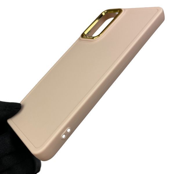 Чехол для Xiaomi Redmi Note 12 Pro 4G с высокими бортами с микрофиброй на сяоми редми нот 12 про 4г пудровый 0002244 фото