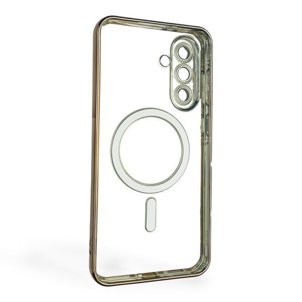 Чохол для Samsung Galaxy A56 (SM-A566B) з лінзами на камері з MagSafe на самсунг а56 рожеве золото 0034552 фото