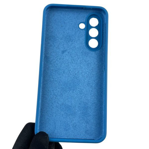 Чохол для Samsung Galaxy A56 (SM-A566B) силіконовий з мікрофіброю нековзний на самсунг а56 синій 0032088 фото