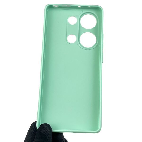 Чехол для Xiaomi Redmi Note 13 Pro 4G с квадратными гранями на сяоми редми нот 13 про 4г мятный 0012864 фото