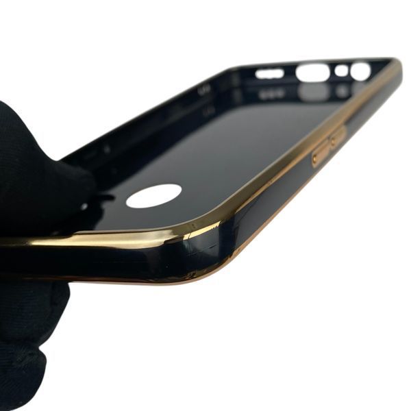 Чохол для OPPO A32 глянцевий з кільцем MagSafe із золотою окантовкою на оппо а32 чорний gs1 0021870 фото