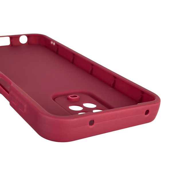 Чехол силиконовый Soft Touch с 3D принтом для Xiaomi Redmi Note 9s бордовый (Полная защита камеры) 0040936 фото
