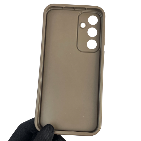 Чехол силиконовый Soft Touch с 3D принтом Майнкрафт для Samsung Galaxy A35 5G (SM-A356B) коричневый (Полная защита камеры) 0041267 фото