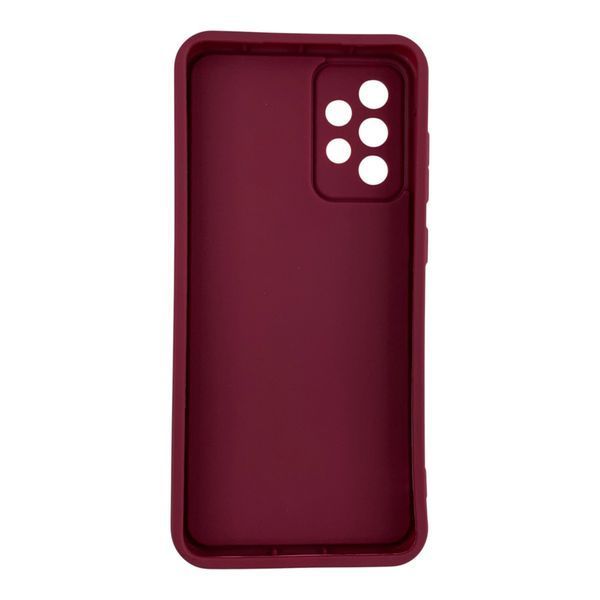 Чехол силиконовый Soft Touch с 3D принтом для Samsung Galaxy A72 бордовый (Полная защита камеры) 0057645 фото