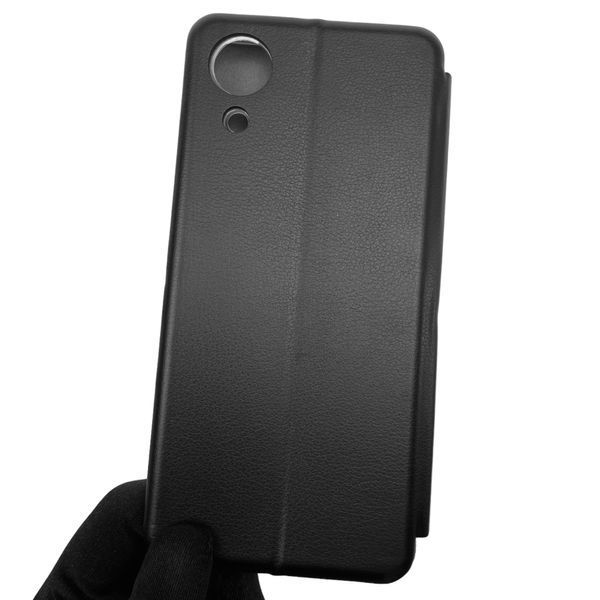 Чехол-книжка для Samsung Galaxy A03 core SM-A032F с подставкой на самсунг а03 кор чёрная 0002107 фото