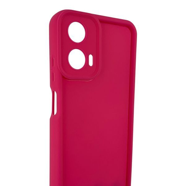 Чохол силіконовий Soft Touch для Motorola G04 малиновий (Повний захист камери) 0054385 фото
