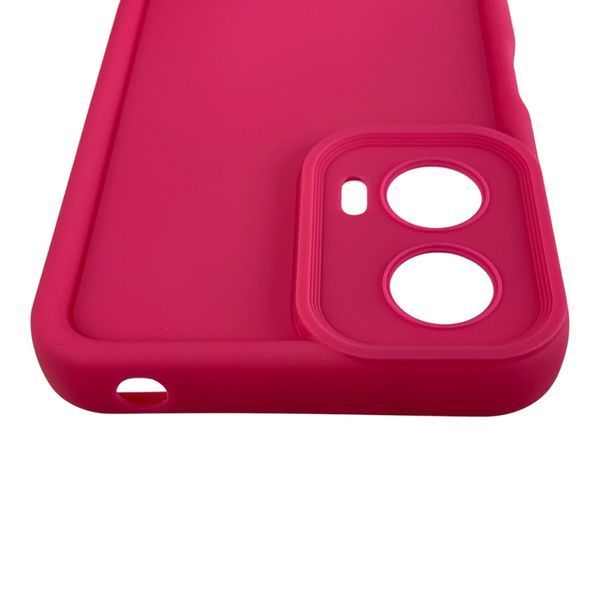 Чохол силіконовий Soft Touch для Motorola G04 малиновий (Повний захист камери) 0054385 фото