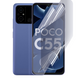 Плёнка гидрогелевая для Xiaomi Poco C55 глянцевая противоударная на сяоми поко с55 прозрачная 0003383 фото 1