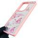 Чехол для Xiaomi POCO M6 Pro 4G с блёстками с бабочками на сяоми поко м6 про 4г розовый 0037925 фото 4