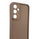 Чехол силиконовый Soft Touch для Samsung Galaxy S24 FE коричневый (Полная защита камеры) 0054098 фото 3