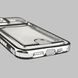 Чехол для Apple iPhone 12 с серебряной окантовкой с карманом для карт на айфон 12 серебряный 0012992 фото 6