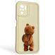 Чехол силиконовый оригинальный Soft Touch с 3D принтом смешного теда мишки для Xiaomi Redmi Note 10s молочный (Полная защита камеры) 0048970 фото 1
