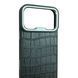 Чехол Kajsa Neo Classic Croco для iPhone 18 Pro Max черный (MagSafe, металлическое кольцо камеры, премиум) 0062142 фото 3