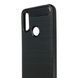 Чехол для телефона Motorola E6i карбоновый противоударный с высокими бортами черный 0051841 фото 2
