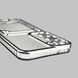 Чехол для Samsung Galaxy S23 (SM-S911B) с серебряной окантовкой с карманом для карт на самсунг с23 серебряный 0013105 фото 5