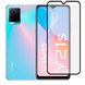 Защитное стекло МАТОВОЕ для телефона Vivo Y21S противоударное полноэкранное на виво у21с черное 0039280 фото 1
