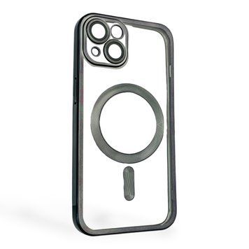 Чохол для Apple iPhone 13 з лінзами на камері з MagSafe на айфон 13 чорний 0034394 фото