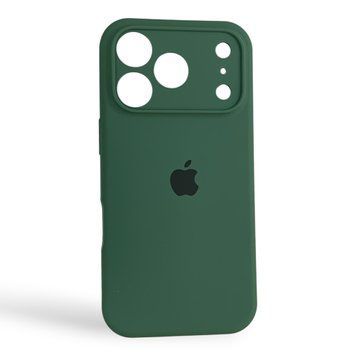 Чохол Silicone Case для Apple iPhone 17 Pro темно-зелений Atrovirens (софт-тач, закрита камера) 0061894 фото