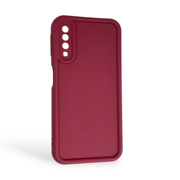 Чехол силиконовый Soft Touch для Samsung Galaxy A7 2018 (SM-A750) бордовый (Полная защита камеры) 0044051 фото