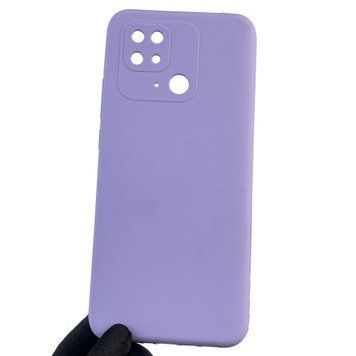 Чехол для Xiaomi POCO C40 силиконовый с микрофиброй нескользящий на сяоми поко с40 сиреневый 0032454 фото
