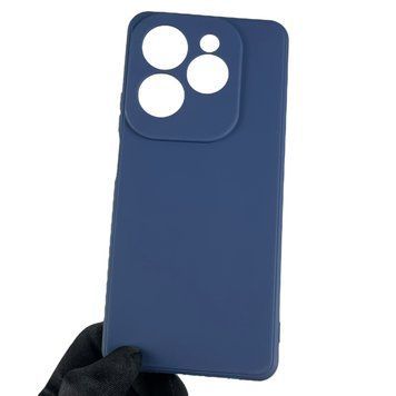 Чохол для Tecno Spark 20 Pro (KJ6) із квадратними гранями із захистом камери на техно спарк 20 про темно-синій 0007965 фото