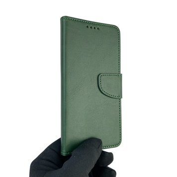 Чехол-книжка для телефона Samsung Galaxy M12 (SM-M127F) кожанная с магнитной застежкой на самсунг м12 зеленая 0025505 фото