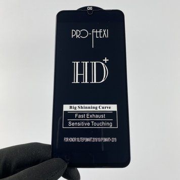Захисне скло для телефону Huawei P Smart 2019 протиударне повноекранне на хуавей п смарт 2019 чорне 0000735 фото