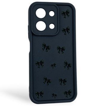 Чехол силиконовый Soft Touch с 3D принтом для Xiaomi Poco C85 черный (Полная защита камеры) 0057884 фото