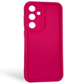 Чехол силиконовый Soft Touch для Samsung Galaxy S24 FE малиновый (Полная защита камеры) 0054099 фото