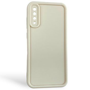 Чехол силиконовый Soft Touch для Samsung Galaxy A70 молочный (Полная защита камеры) 0054004 фото