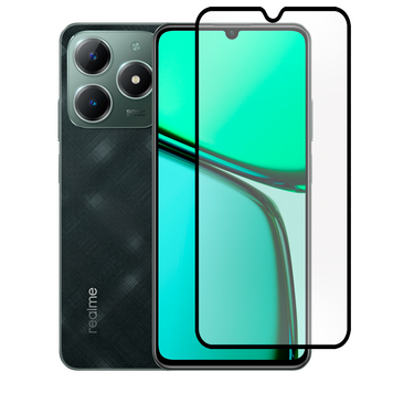 Защитное стекло для телефона Realme C61 противоударное полноэкранное на реалми с61 черное 0038662 фото
