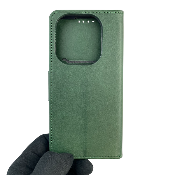 Чохол-книжка для телефона TECNO Spark Go 2024 (BG6) шкіряна з магнитною застібкою на техно спарк го 2024 зелена 0025352 фото