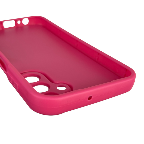 Чохол силіконовий Soft Touch з 3D принтом для Samsung Galaxy A15 (SM-A155M) малиновий (Повний захист камери) 0040420 фото