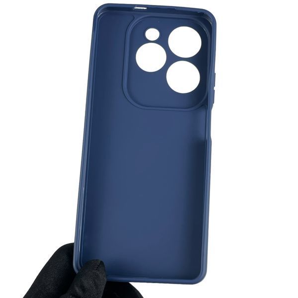 Чохол для Tecno Spark 20 Pro (KJ6) із квадратними гранями із захистом камери на техно спарк 20 про темно-синій 0007965 фото
