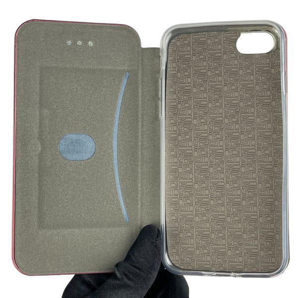 Чохол-книжка для Apple iPhone 7 із підставкою на айфон 7 бордова 0000485 фото