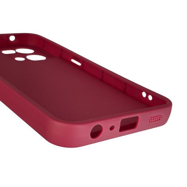 Чохол силіконовий Soft Touch з 3D принтом кумедний тед ведмідик для Oppo Reno 7 бордовий (Повний захист камери) 0049399 фото