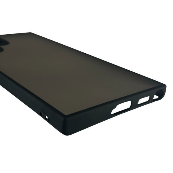 Чехол для Samsung Galaxy S22 Ultra (SM-S908B) матовый с высокими бортами на самсунг с22 ультра чёрный 0012132 фото