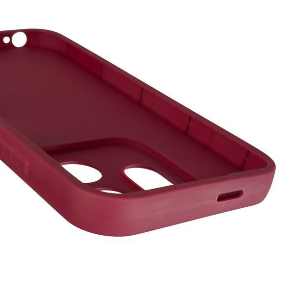 Чохол силіконовий Soft Touch з 3D принтом милий ведмедик для Infinix Smart 9 бордовий (Повний захист камери) 0044729 фото