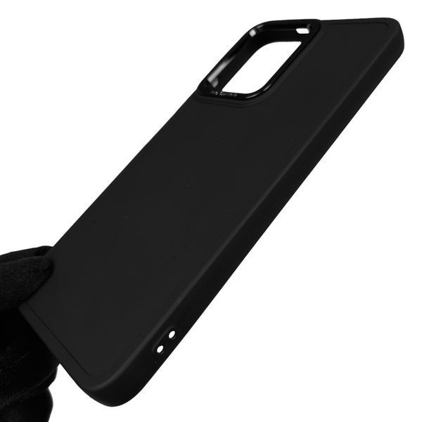 Чохол для Xiaomi Redmi Note 12 4G матовий з високими бортами з мікрофіброю на сяомі редмі нот 12 4г чорний 0002252 фото