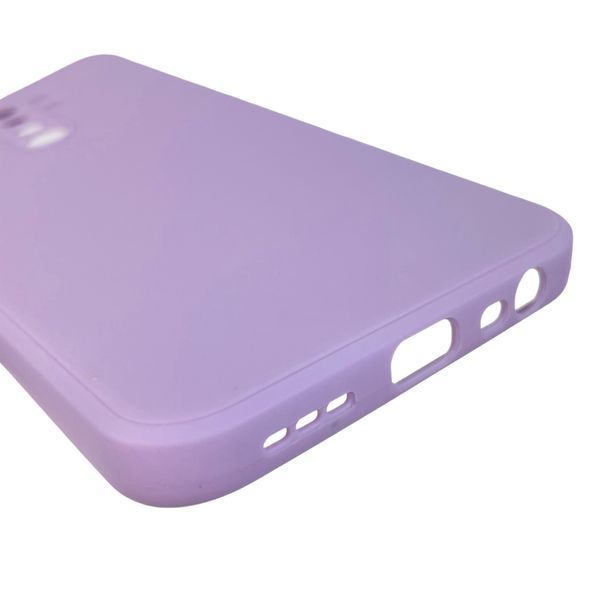Чехол для Xiaomi Redmi 9 однотонный с квадратными гранями с защитой камеры на сяоми редми 9 сиреневый 0001236 фото