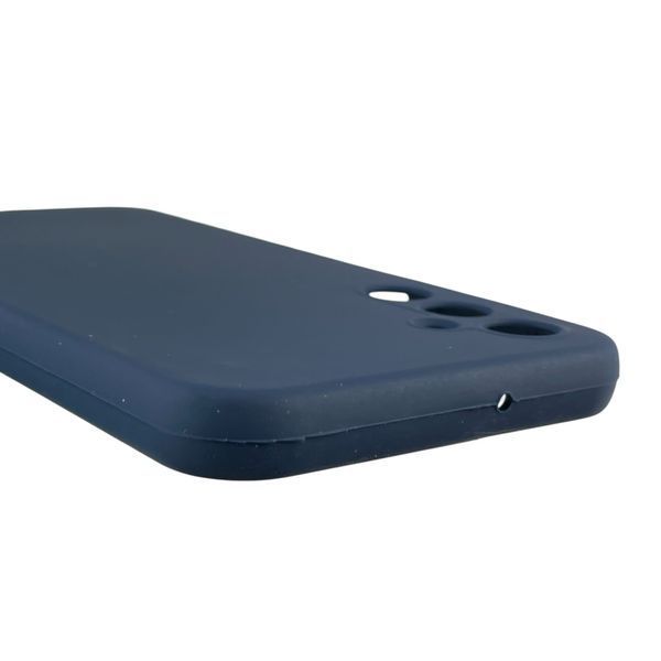 Чохол для Samsung Galaxy A24 (SM-A245F) силіконовий з мікрофіброю нековзний на самсунг а24 темно-синій 0031872 фото