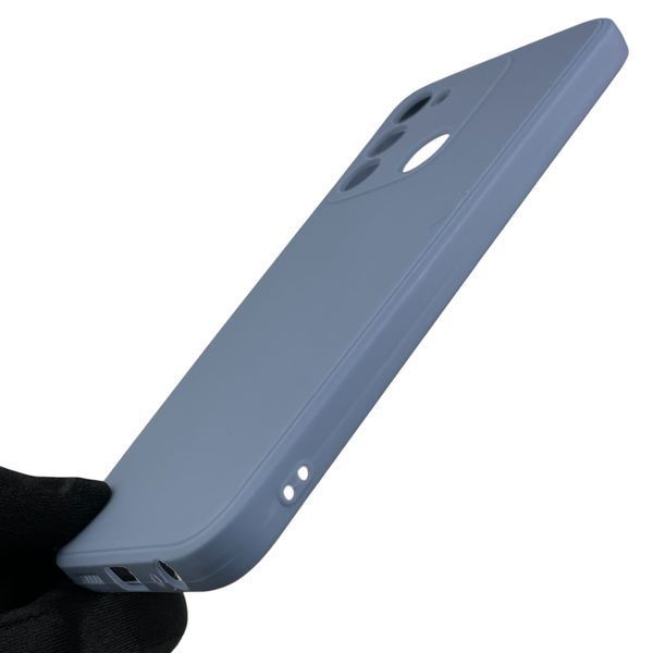 Чехол для Tecno Spark Go 2022 (KG5m) с квадратными гранями с защитой камеры на техно спарк го 2022 голубой 0012663 фото