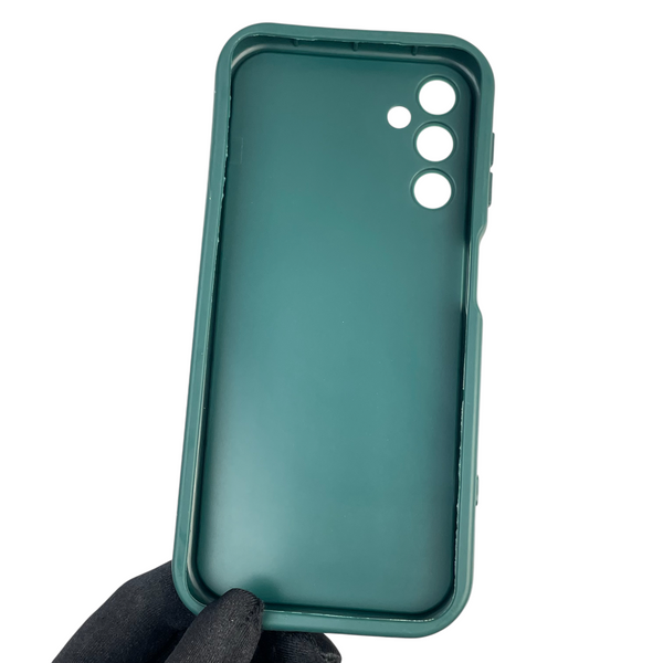 Чохол силіконовий Soft Touch з 3D принтом Майнкрафт для Samsung Galaxy A14 4G (SM-A145F) темно-зелений (Повний захист камери) 0041157 фото