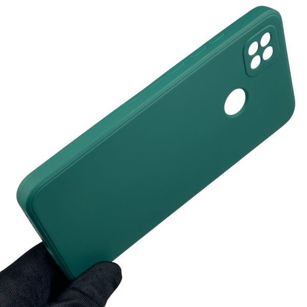 Чехол для Xiaomi Redmi 10A с квадратными гранями с защитой камеры на сяоми редми 10а зелёный 0012765 фото