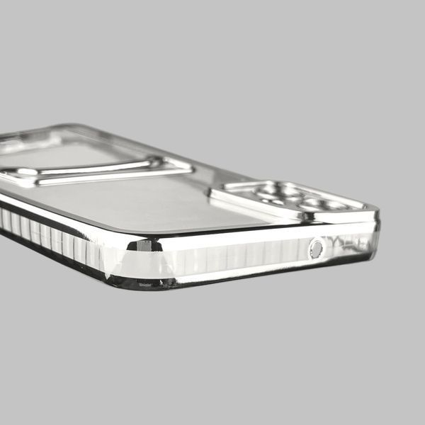 Чохол для Samsung Galaxy A05 (SM-A055) зі срібною окантовкою з кишенькою для карток на самсунг а05 срібний 0013052 фото