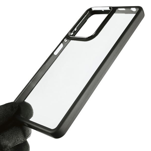Чехол для Xiaomi Poco X5 Pro 5G с цветными высокими бортами на поко х5 про 5г чёрный 0007869 фото