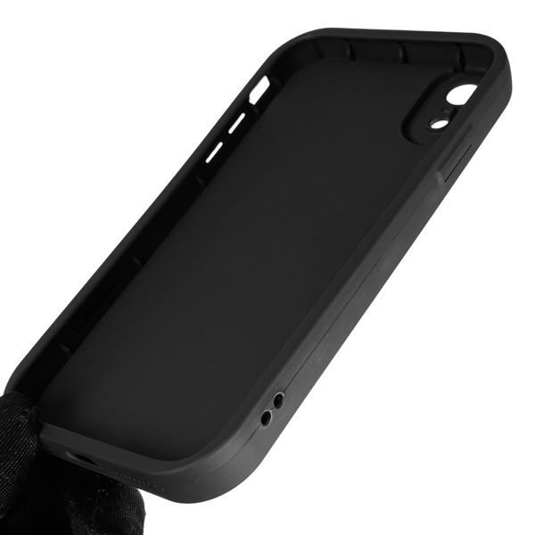 Чехол силиконовый Soft Touch с 3D принтом злой котик для Apple iPhone Xr черный (Полная защита камеры) 0047172 фото